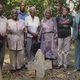 Relatives of Matthew Palmer visiting his grave site in Old Orchard Cemetery at Camp Peary, Va., formerly the town of Magruder, 1998. Edward Palmer, the writer’s father, is second from the left.
Department of Defense